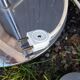 Lampadaire chrome 6 boules opalines