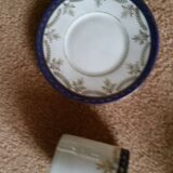 Porcelain coffee service, set of 4 cups and 4 saucers