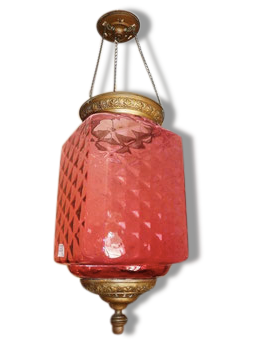 Suspension mount baccarat crystal copper