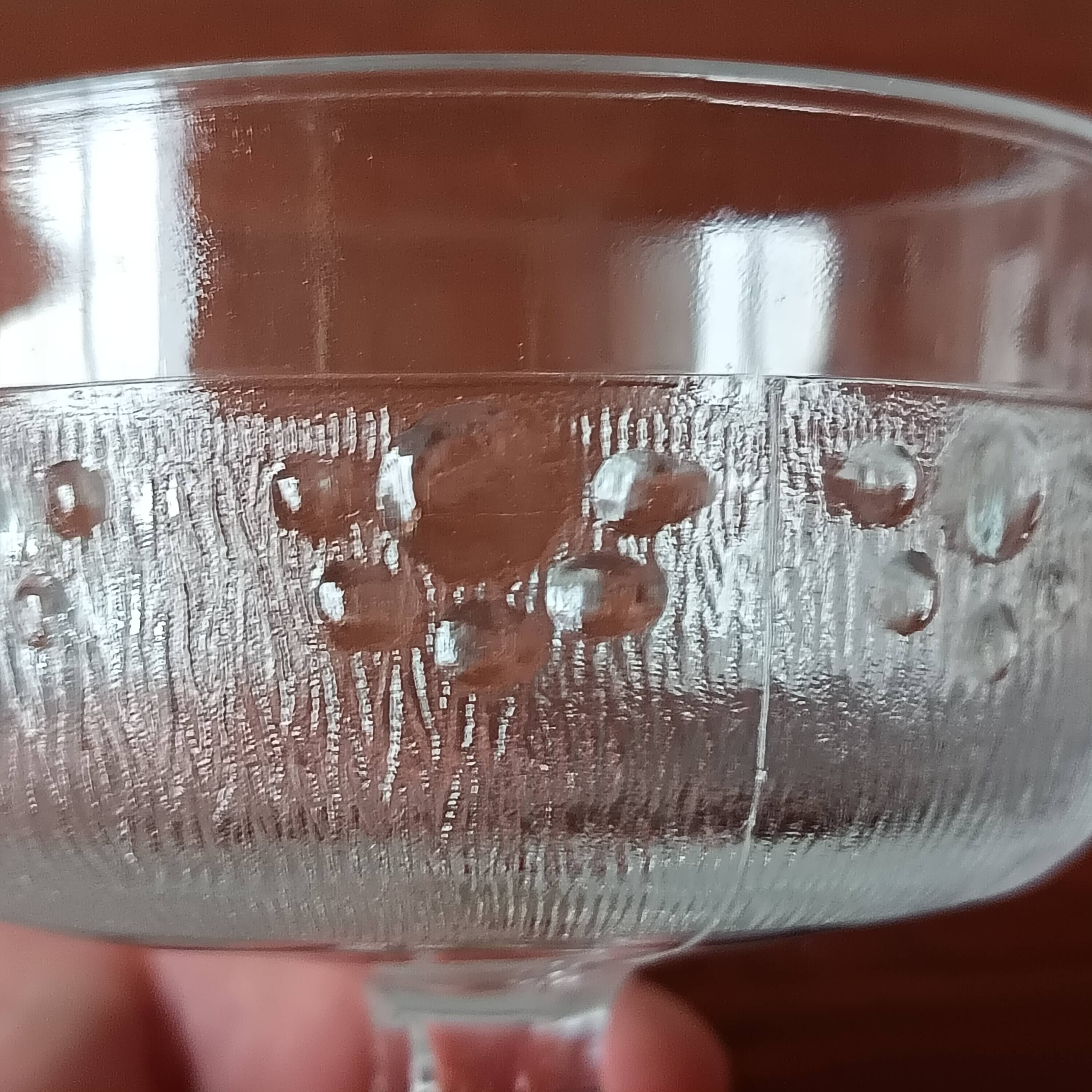 5 vintage footed cups for ice cream cocktails