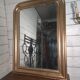 Golden mirror in Louis Philippe style