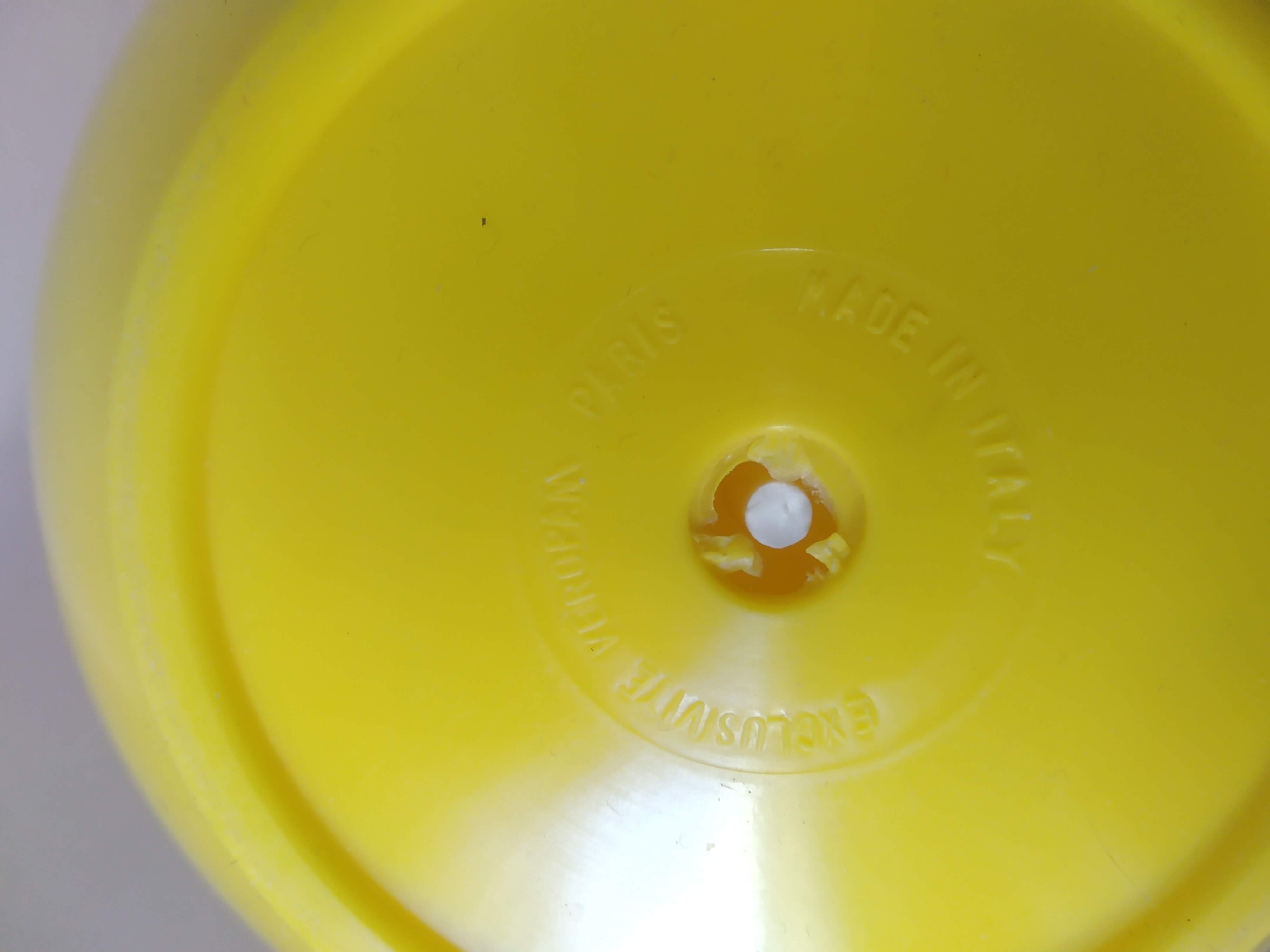 Seau à glaçons pomme jaune Veropam vintage 70's
