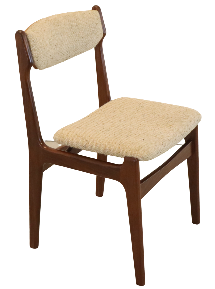 Set of 4 mid century teak chairs 'Nejede'