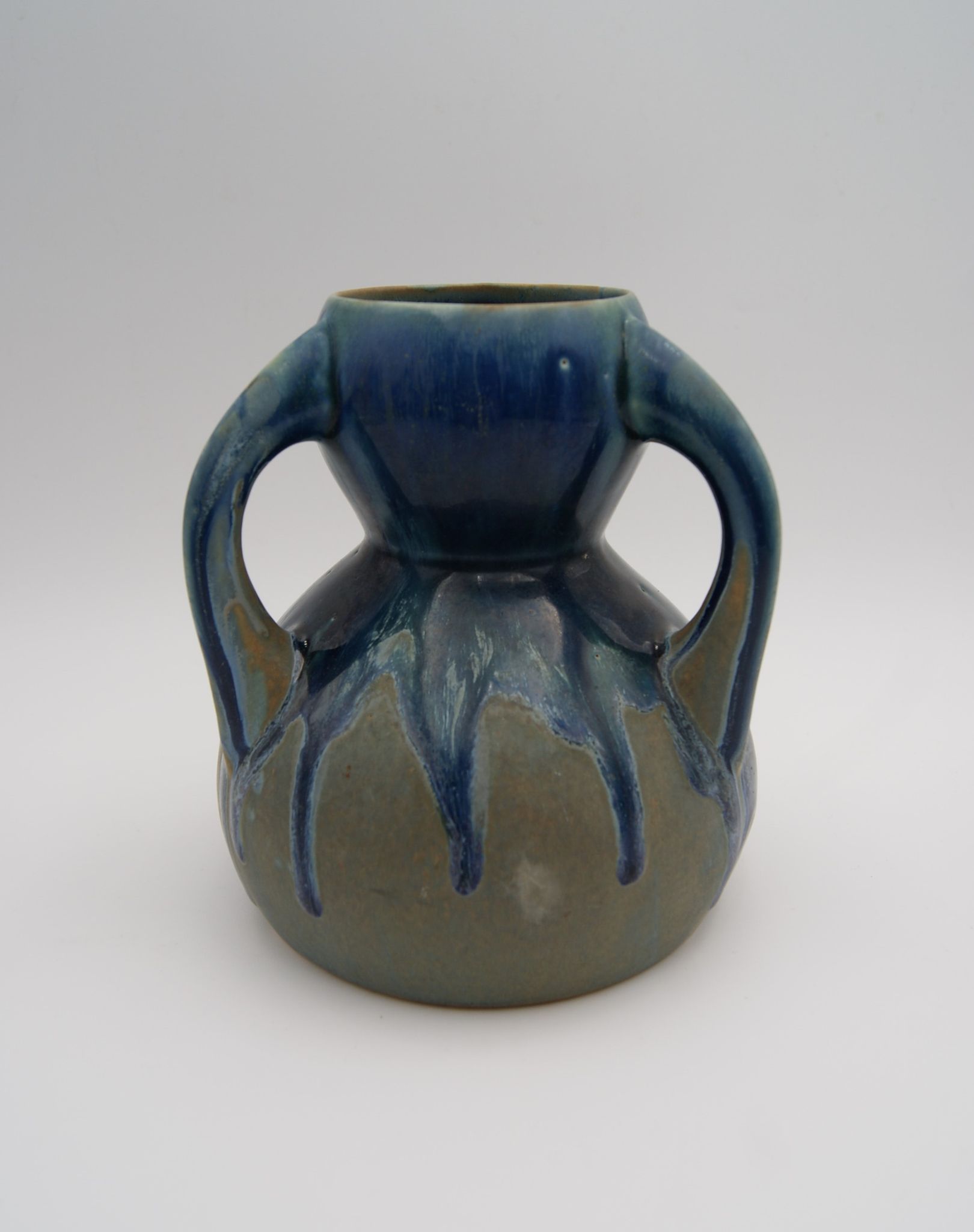 Vase 3 handles Métenier vintage