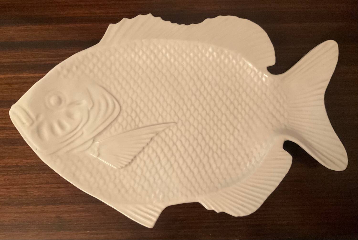 Large vintage ceramic fish dish