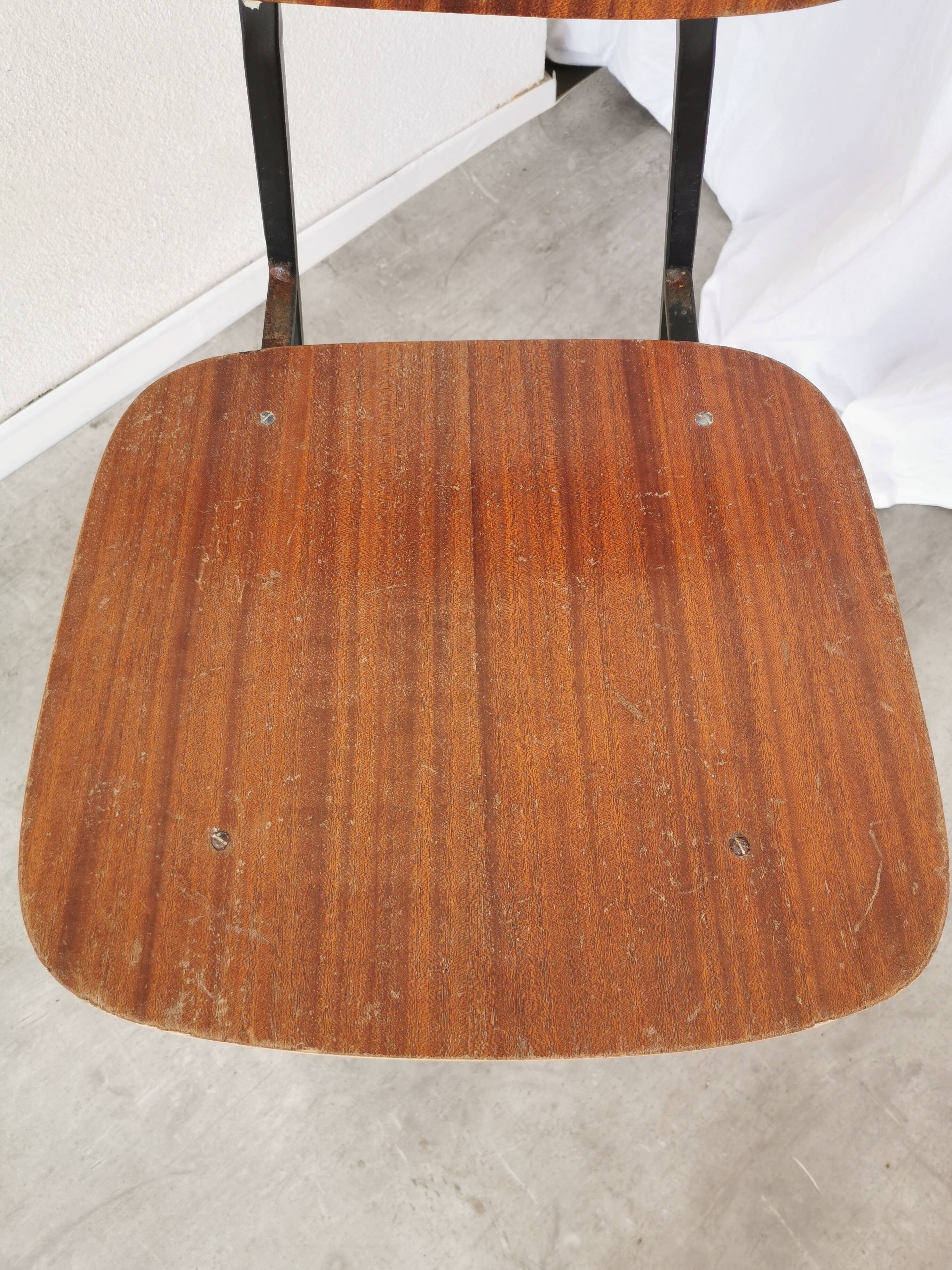 Vintage stol kamnik school chair: 1970s yugoslavia, industrial design