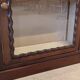 Mahogany display cabinet from the late 19th century, for standing or wall mounting.