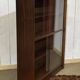 1970s English display cabinet in mahogany