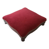 Napoleon III red velvet footrest