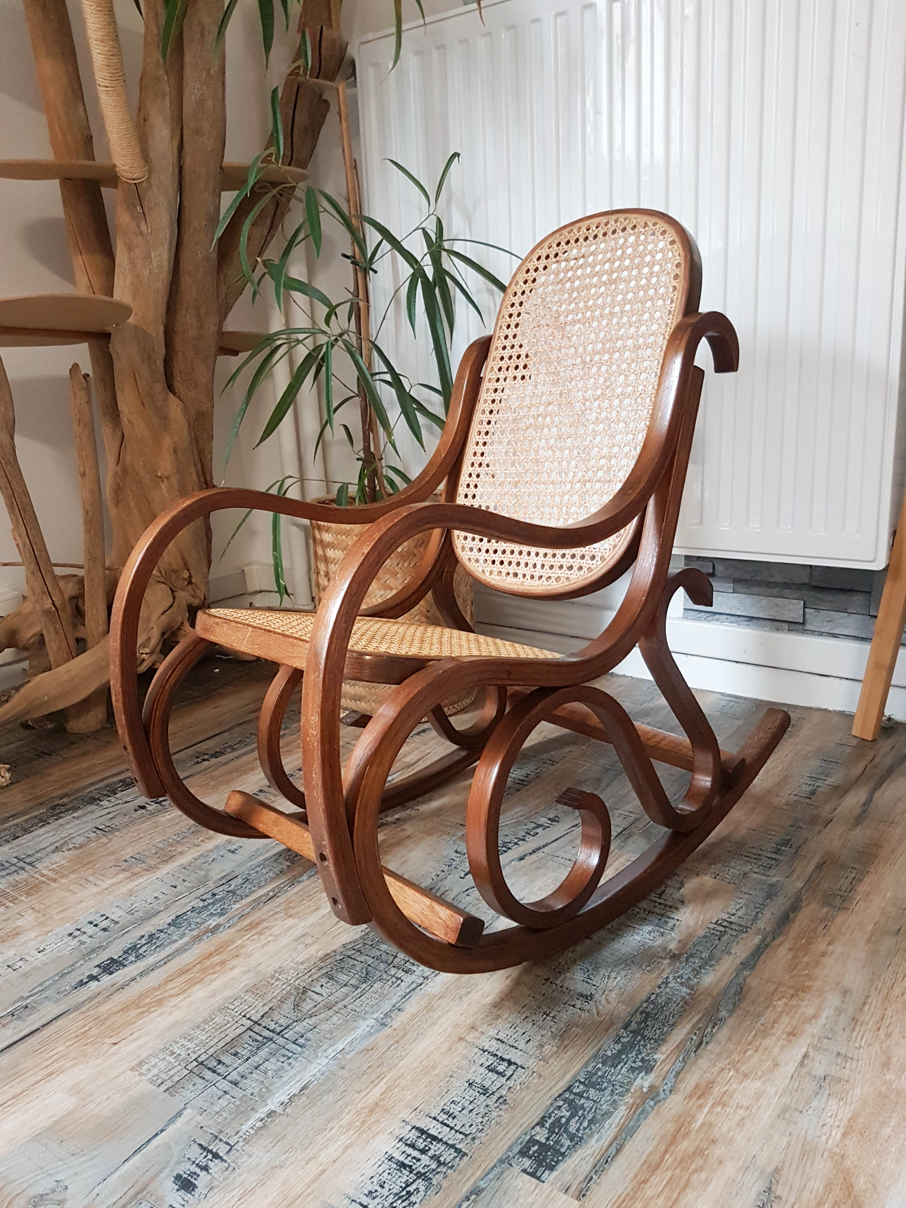Rocking flesh child wood Rocking Chair