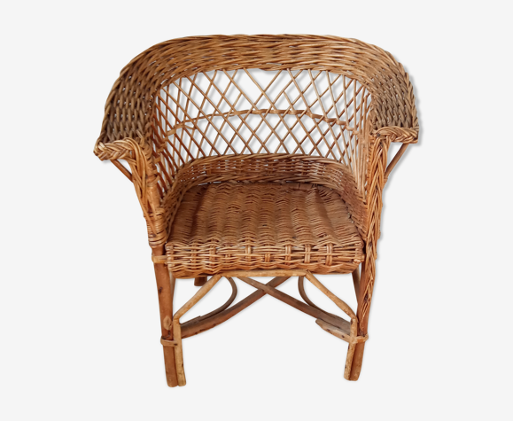 Fauteuil pour enfant en osier