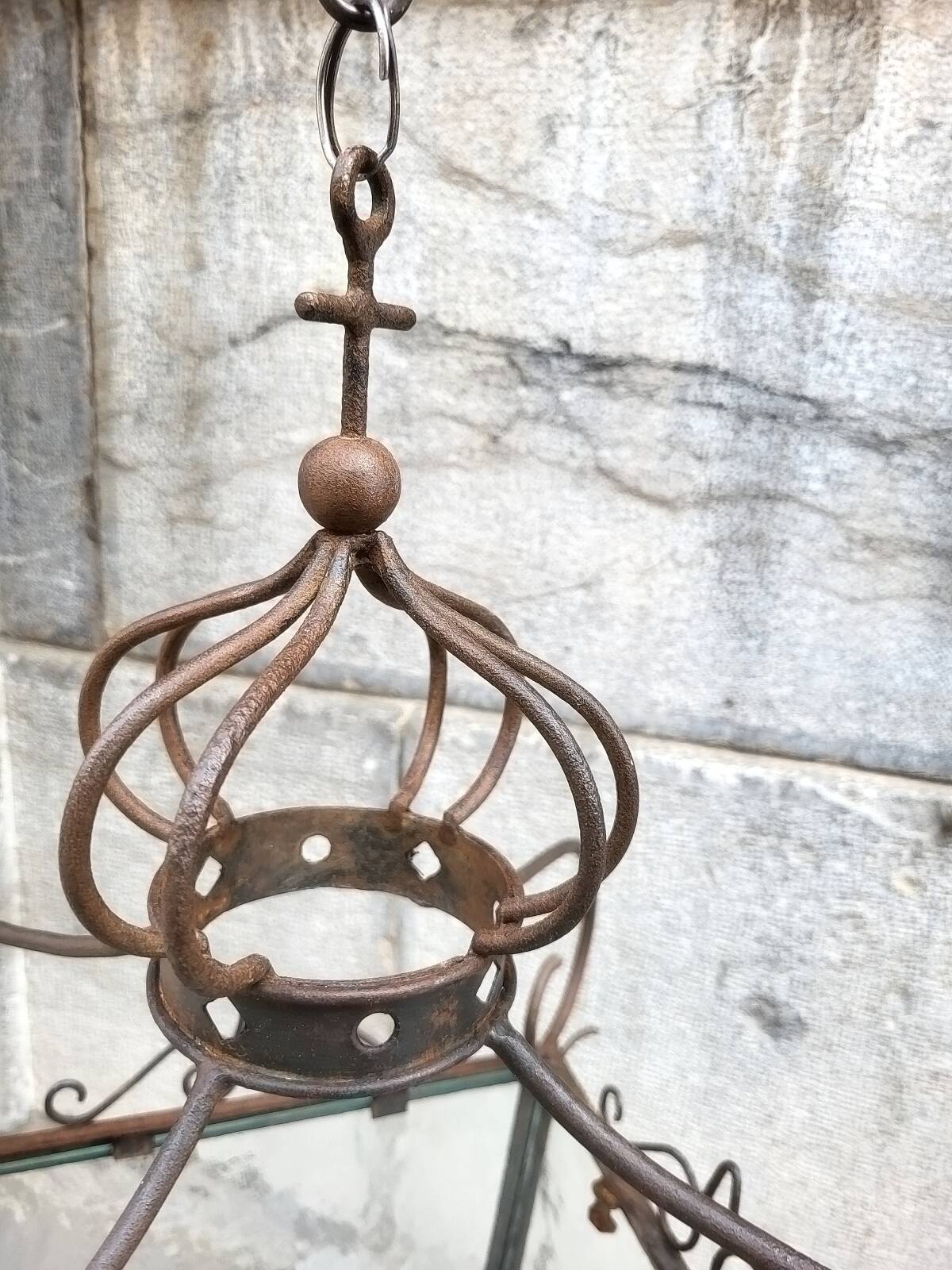 Wrought iron lantern