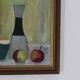 Huile sur toile d'époque Mid Century – « Bol, Vase et Fruits » par K. W. N.