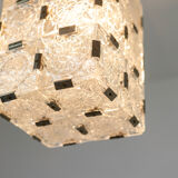 Pair of glass lanterns, Kamenicky Senov, 1970s
