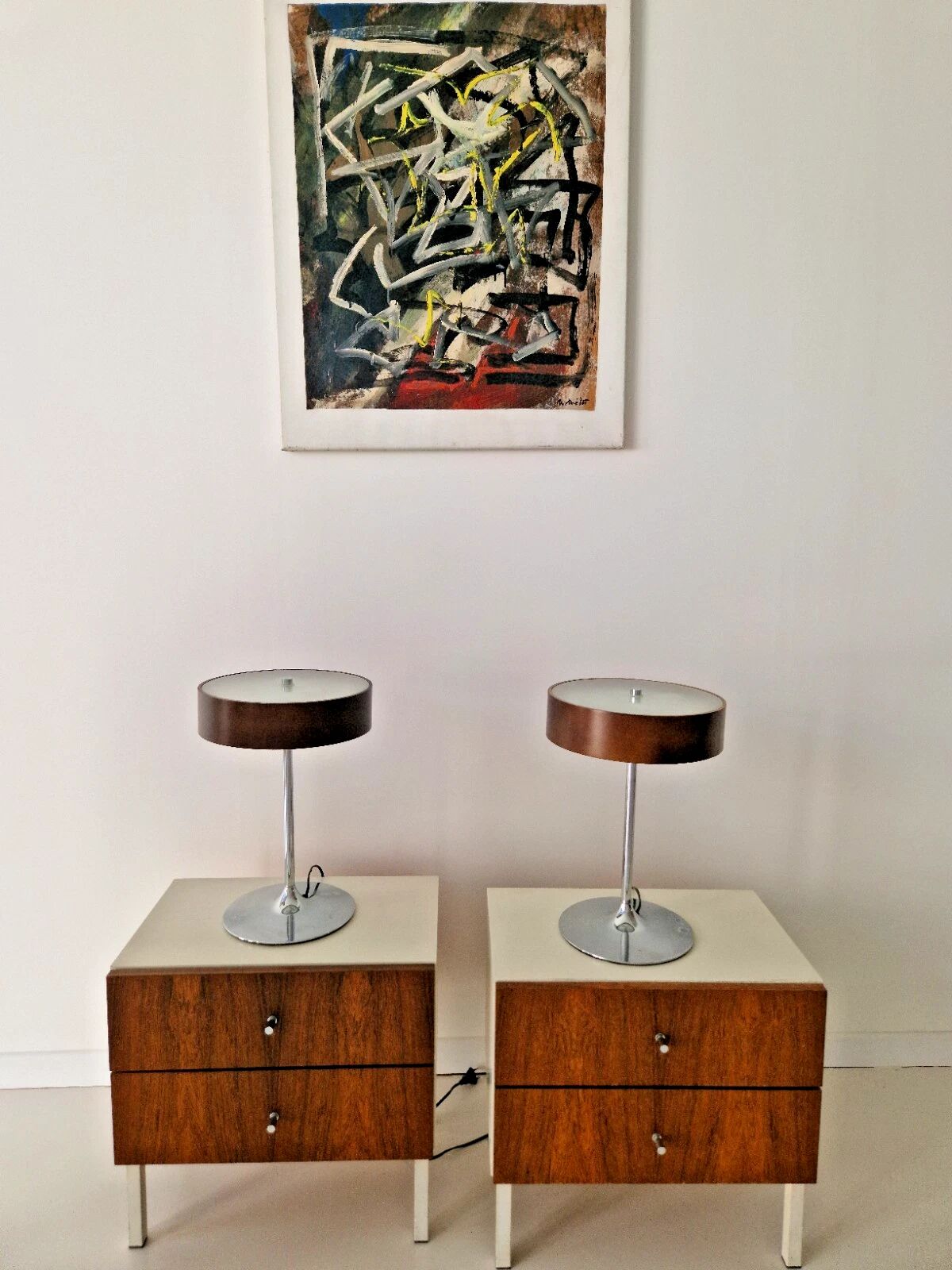 Pair of Vintage Malibu Lamps 1970s Interior Design Retro Lighting
