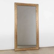 Miroir rectangulaire du XIXe siècle à motif géométrique