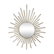 Vintage Brass Sun Mirror – 1950s/60s Design