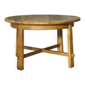 Brutalist oak dining table 1960's