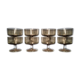 Smoked glass cups 70