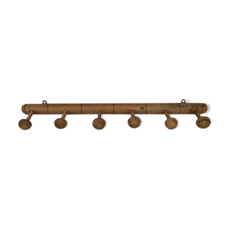 Patère wood 6 support