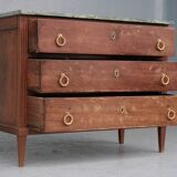 Commode de style Louis XVI en acajou