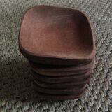 Series of 6 wooden ramekins