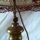 Brass bedside lamp
