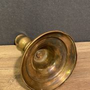 Eighteenth-century brass bronze candle holder