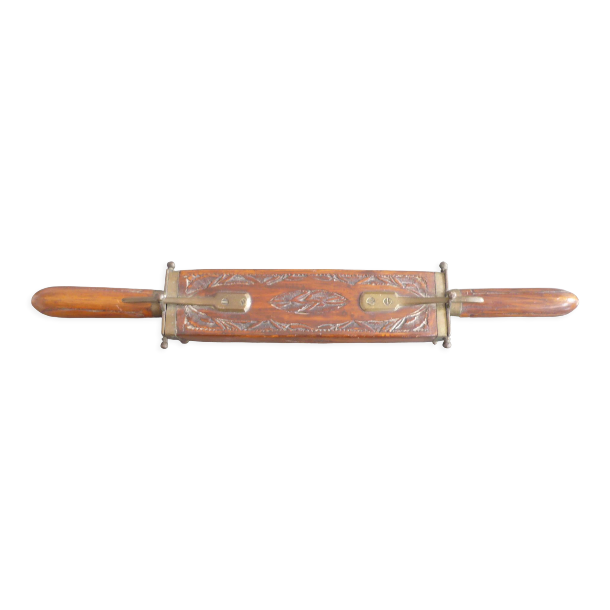 Coffret Couteau Et Fourchette Indien Vintage – Bois Sculpté, Années 1920-1949, Adulte