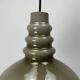 Grey glass pendant lamp by Peill & Putzler 1960