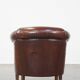 Vintage club armchair made of sheep leather