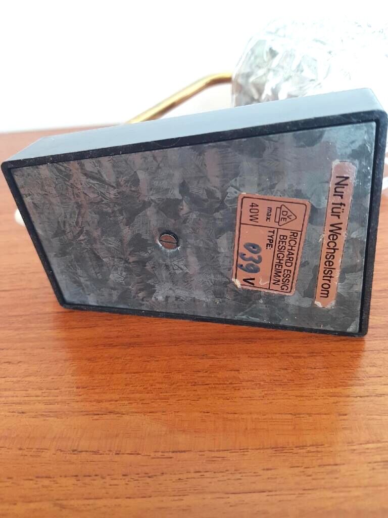 Glass and bakelite lamp from the 70s