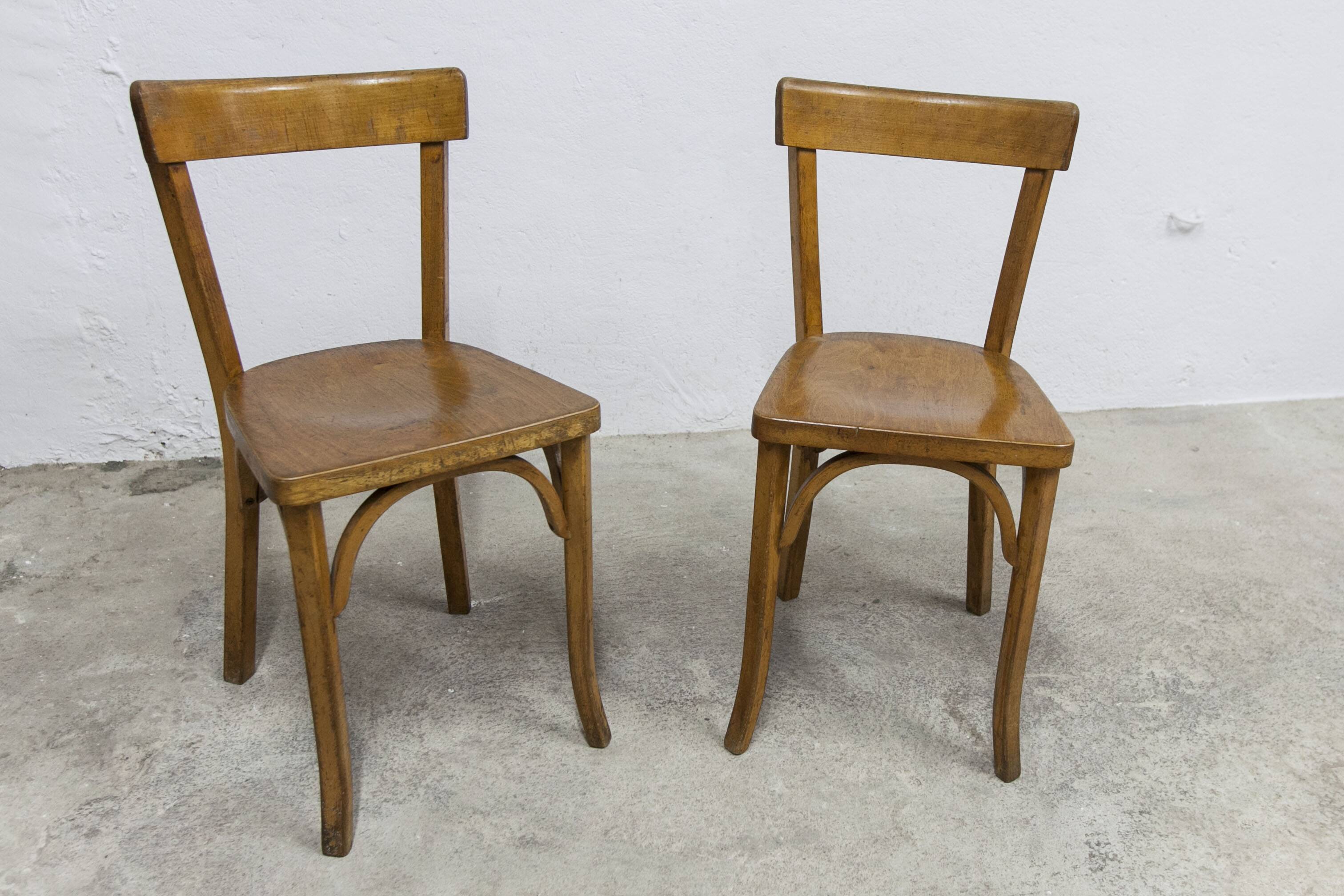 Pair of Baumann model 55 chairs from 1950