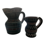 Picault Pitcher and Milk Jug Set