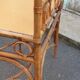 Bamboo and rattan side table, 1950s-1960s
