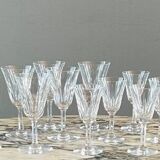 Saint Louis Crystal Glass Service, Cerdagne Pattern, 20th Century