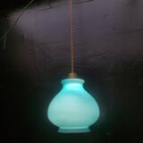 Suspension en verre bleu