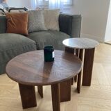 Minimalist style nesting coffee table