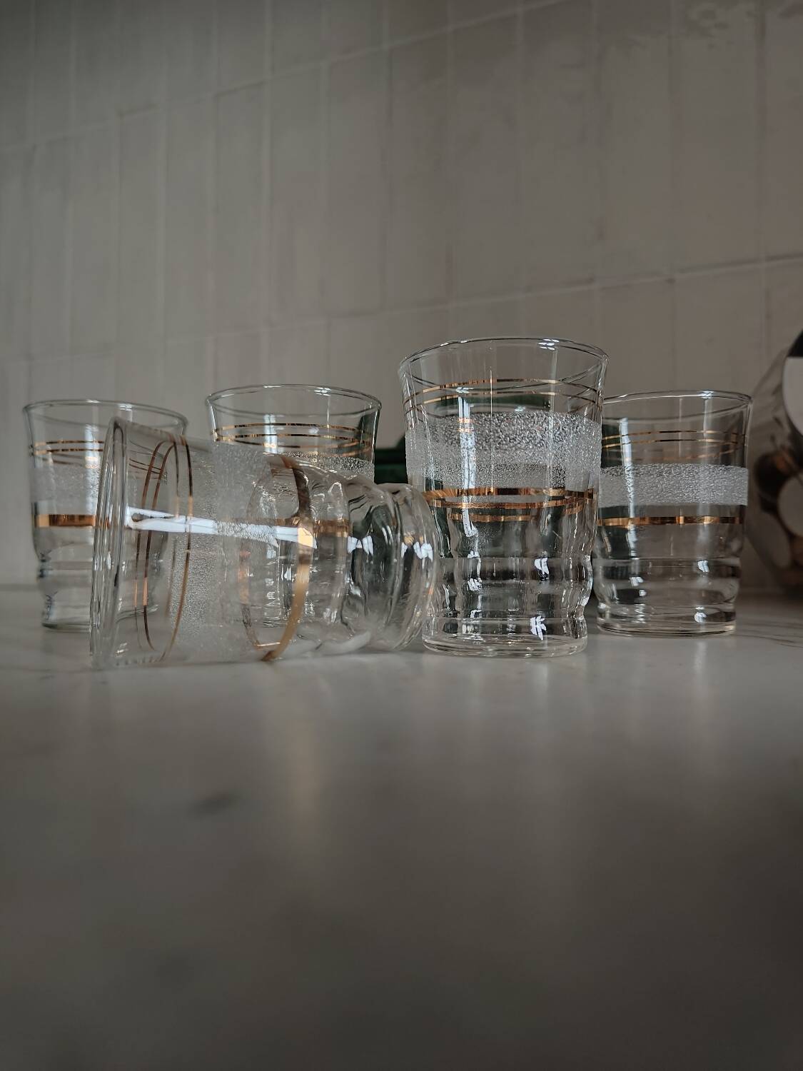Set of 7 glasses
