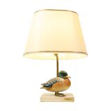 Artiflex Duck Lamp Design Brass Resin Travertine Malevolti