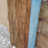 Ancien vaisselier tribal en teck birman