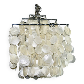 Vintage square chandelier by verner panton 1970