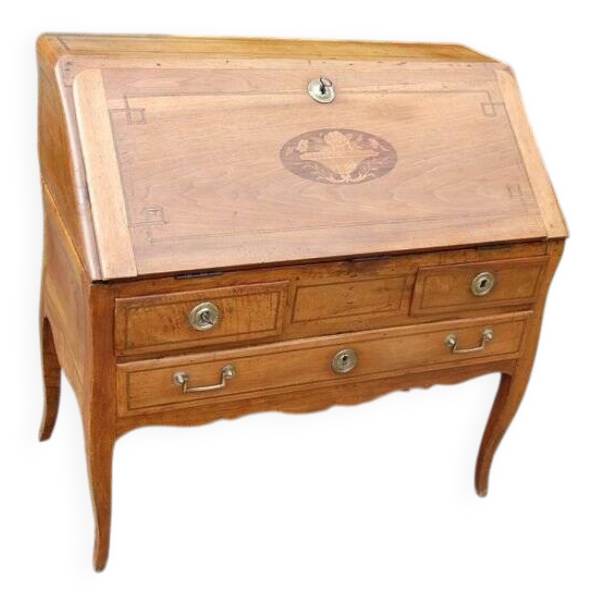 Louis XVI period walnut sloping desk from the 18th century