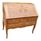 Bureau à pente d'époque Louis XVI en noyer du 18e siècle