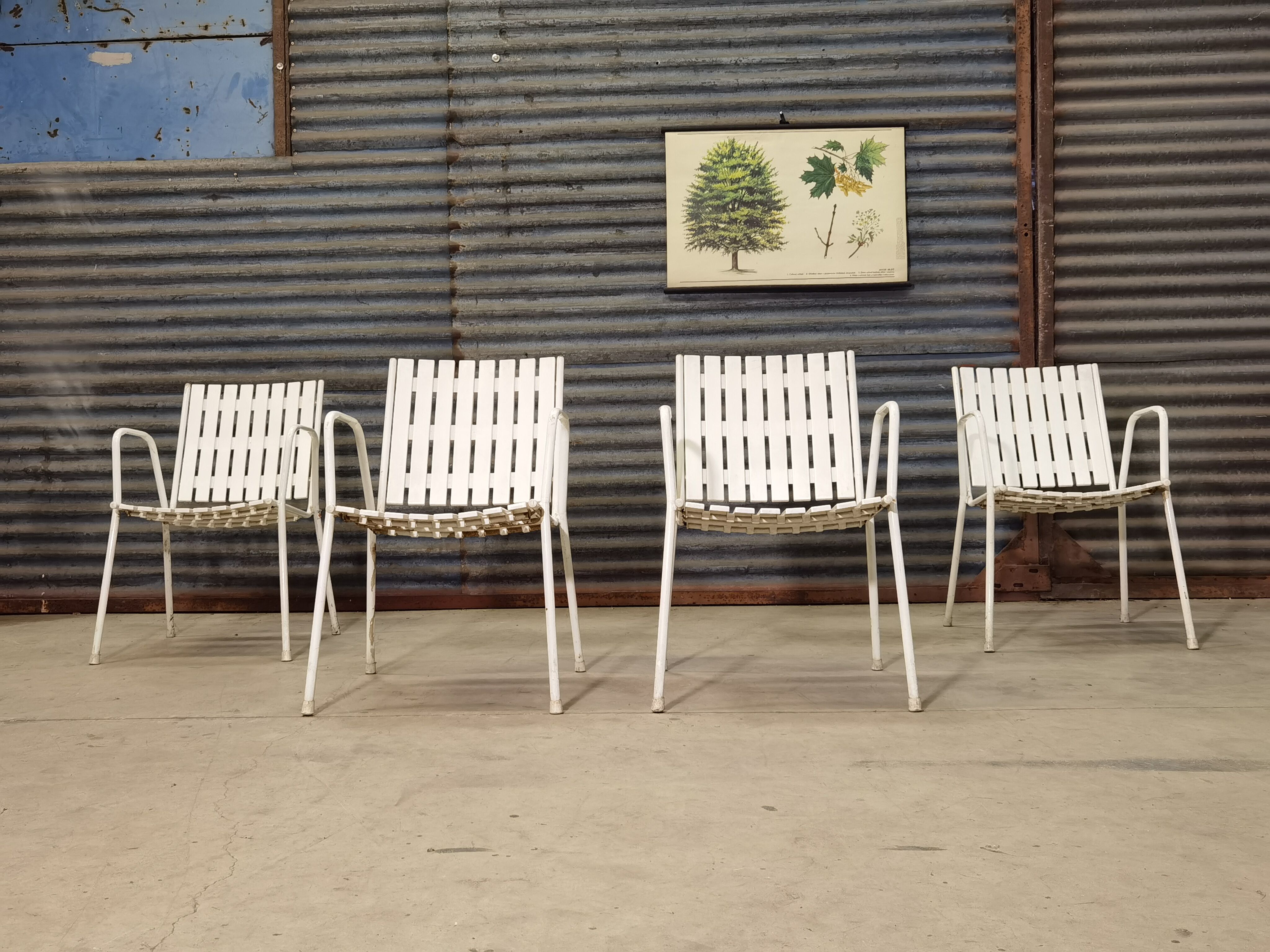 Set of 4 garden chairs Emu 1970