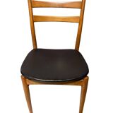 Set of six wooden chairs