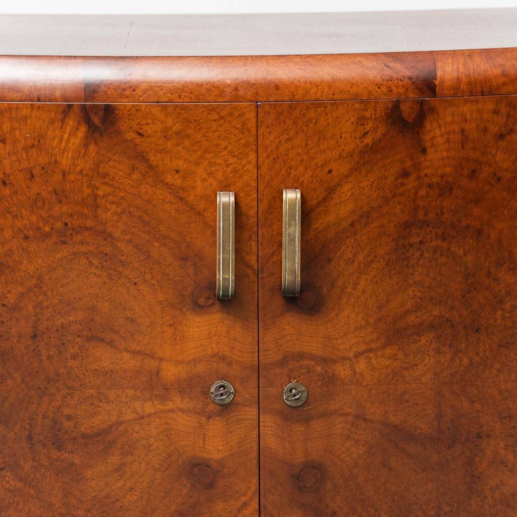 Art Deco vintage sideboard in walnut burl – 1930s design sideboard