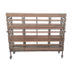 Wooden shelf on wheels