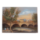 Michel PABOIS : Paris, Pont Neuf, huile sur toile originale signée