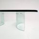 Modern Italian glass coffee table, 1970s
